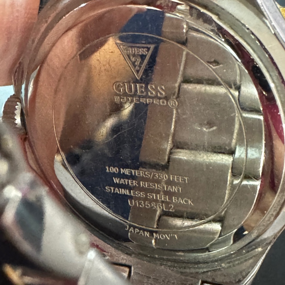 GUESS Women’s Two-Tone Crystal Accent Watch – U13586L2 - Picture 9 of 9